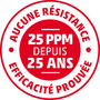 Logo Aucune résistance - 25 ppm depuis 25 ans